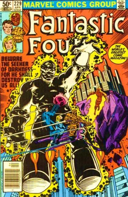 Fantastic Four 229 - Human Torch - Thing - Seeker - Mr Fantastic - Invisible Woman - Bill Sienkiewicz, Joe Sinnott