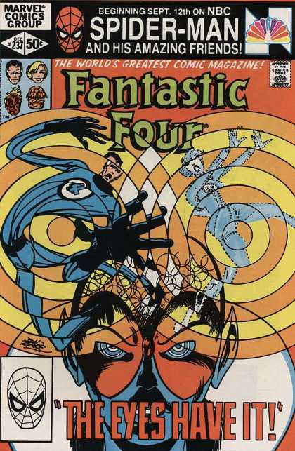 Fantastic Four 237 - The Invisible Girl - Hypnosis - The Eyes Have It - Spider Man - Elastic Man - John Byrne