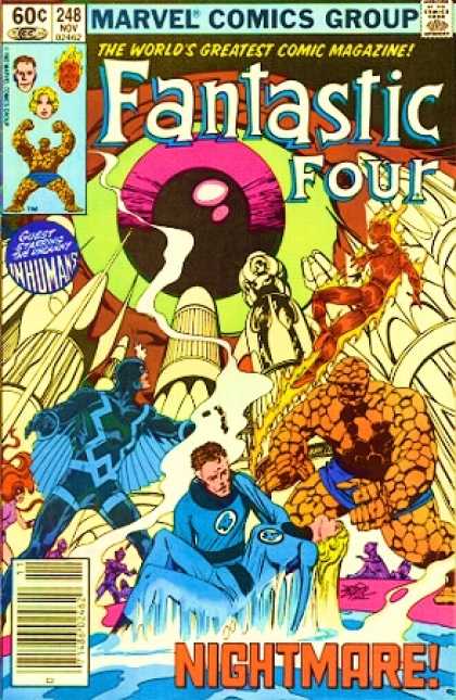 Fantastic Four 248 - Eye - Inhumans - Blackbolt - Mr Fantastic - Black Bolt - John Byrne