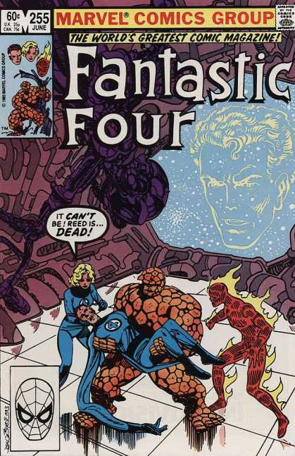 Fantastic Four 255 - Marvel Comics Group - 255 June - Approved By The Comics Code Authority - Dead - Mask - John Byrne