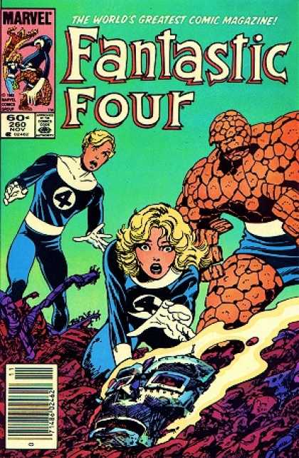 Fantastic Four 260 - Dr Doom - Human Torch - Mask - The Thing - Buried - John Byrne
