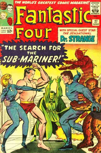 Fantastic Four 27 - Sub-mariner - Mans Swimsuit - Heroes - Tile Floor - Search - Jack Kirby