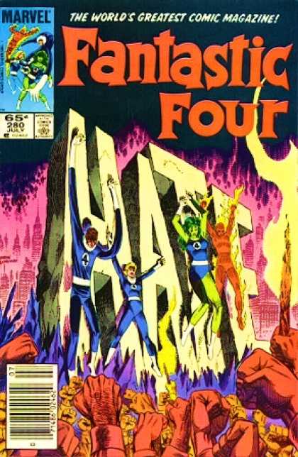 Fantastic Four 280 - She Hulk - Hate - Human Torch - Mr Fantastic - Invisible Woman - John Byrne