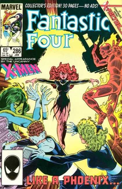 Fantastic Four 286 - Dark Phoenix - Marvel Comics - 286 - Uncanny X-men Appearance - Collectos Item - John Byrne