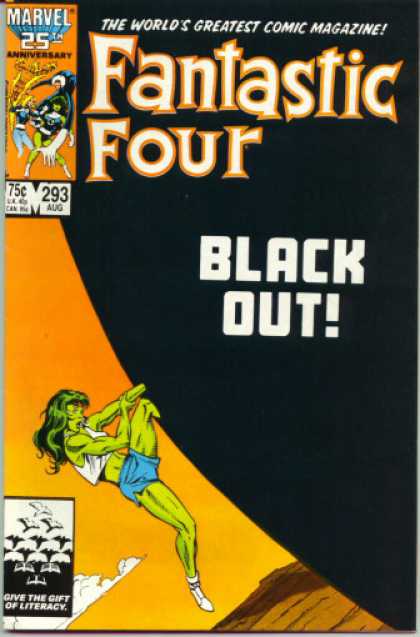 Fantastic Four 293 - Black Out - She Hulk - She-hulk - Fantastic Four - Black Ball - John Byrne