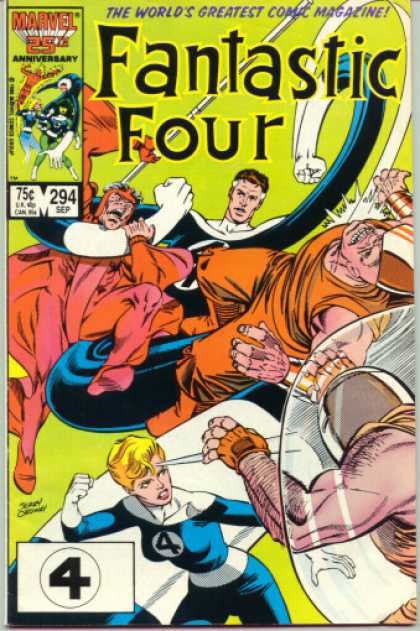 Fantastic Four 294 - Mr Fantastic - Invisible - Human Torch - Reed Richards - Jerry Ordway