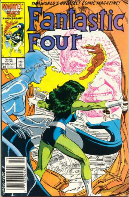 Fantastic Four 295 - Marvel - Anniversary - 25th - Jerry Ordway - October - Jerry Ordway