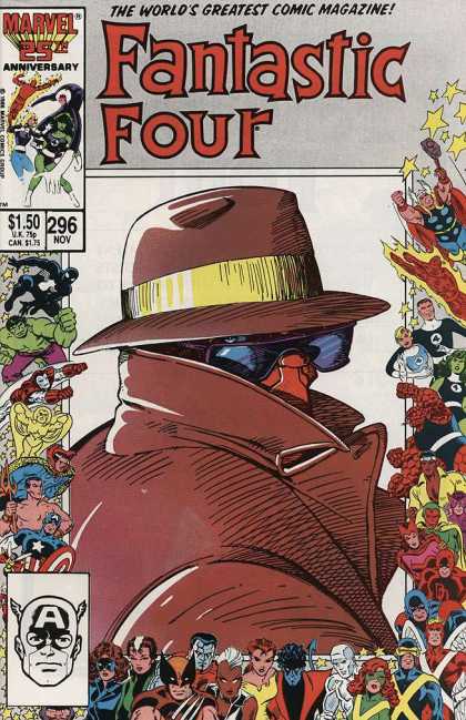Fantastic Four 296 - Hat - Invisible Man - The Incredible Hulk - 296 Nov - Captain America - Barry Windsor-Smith