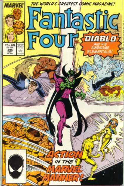 Fantastic Four 306 - Diablo - Joe Sinnott