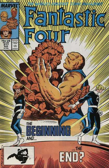 Fantastic Four 317 - Marvel - 75c Us - 317 Aug - The Beginning And The End - The World Greates Comic Magazine - Joe Sinnott