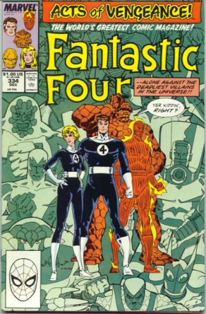 Fantastic Four 334 - Thing - Acts - Vengeance - Villains - Universe - Walter Simonson