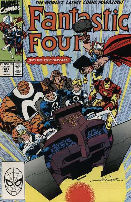 Fantastic Four 337 - Into The Time Stream - Roserio Ii - Superheroes - Sledge Hammer - Vehicle - Walter Simonson