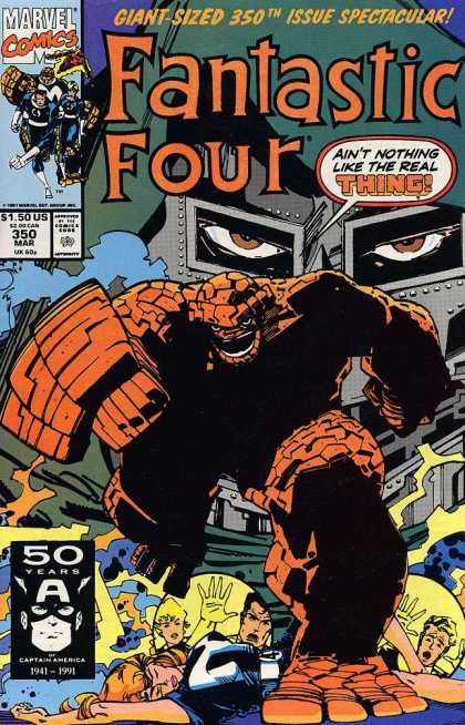 Fantastic Four 350 - The Thing - 350 Mar - Aint Nothing Like The Real Thing - 50 Years - Human Torch - Walter Simonson