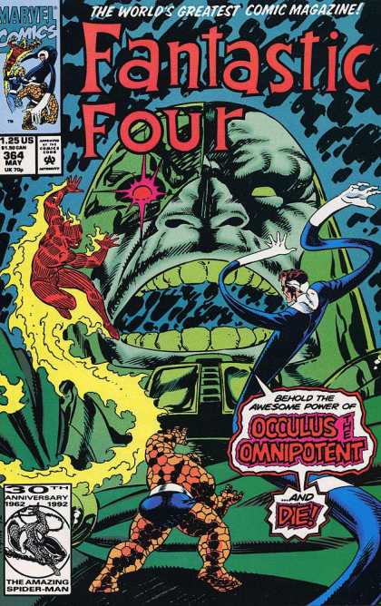 Fantastic Four 364 - Fantastic Four - Marvel - Issue 364 - Occulus The Omnipotent - May 1992 - Paul Ryan
