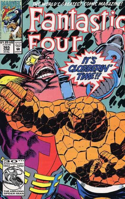 Fantastic Four 365 - Thing - Mr Fantastic - Marvel - Its Clobberin Time - Punch - Paul Ryan