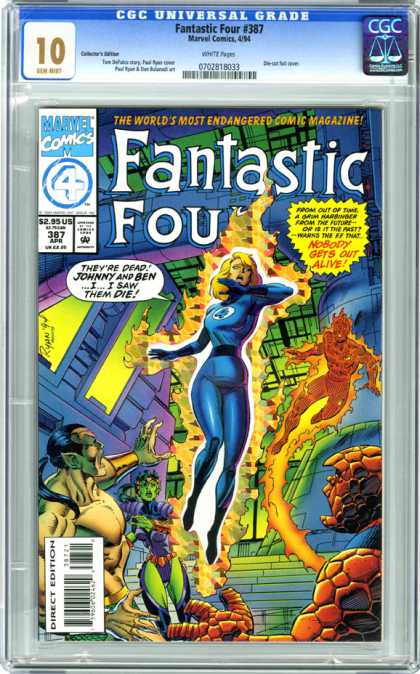 Fantastic Four 387 - Marvel - Superhero - Sub-mariner - Namora - Atlantis - Paul Ryan