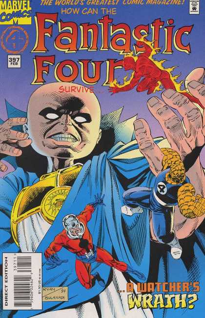 Fantastic Four 397 - Marvel - The Worlds Greates Comic Magazine - 397 Feb - A Watcher Wrath - Ryan Bulanadi 94 - Paul Ryan