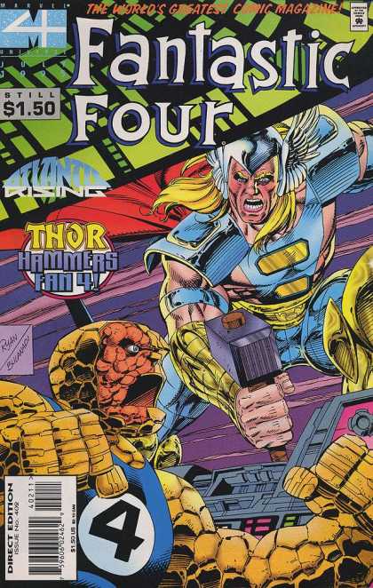 Fantastic Four 402 - Thor - Beard - Reptinle - Shield - Blue - Paul Ryan