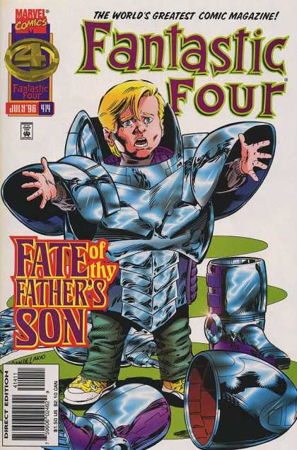 Fantastic Four 414 - Kid - Armor - Helmet - Danger - Yellow Sneakers - Paul Ryan