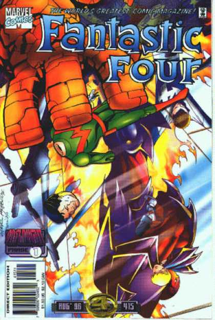 Fantastic Four 415 - Marvel Comics - The Worlds Greatest Comic Magazine - Direct Edition - Aug 96 - Sword - Carlos Pacheco