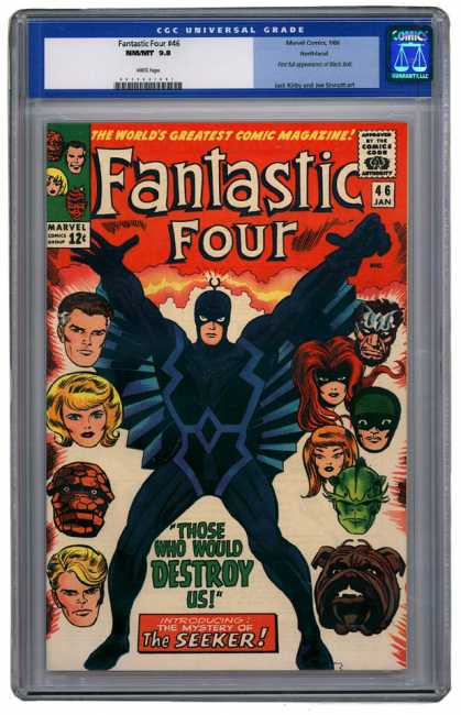 Fantastic Four 46 - Marvel - 12 Cents - 46 Jan - The Seeker - Those Who Would Destroy Us - Jack Kirby