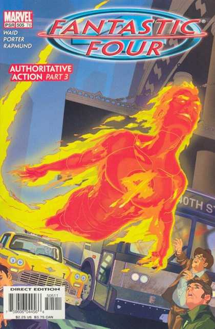 Fantastic Four 505 - Waid - Porter - Rapmund - Authoritative Action Part 3 - Fire - Tom Feister, Tony Harris