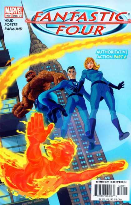 Fantastic Four 508 - Authoritative Action - Mr Fantastic - The Thing - Human Torch - Susan Storm - Tom Feister, Tony Harris