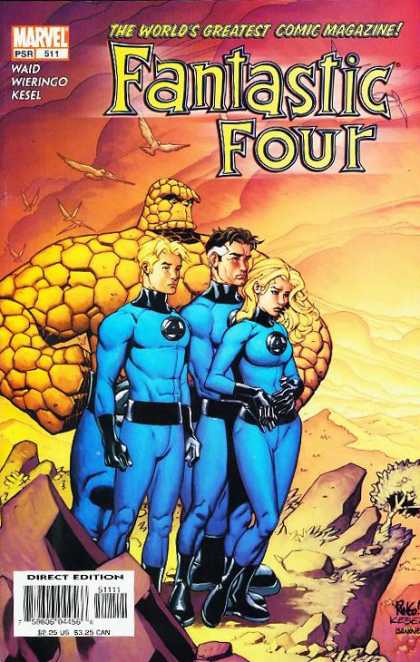 Fantastic Four 511 - Thing - Human Torch - Mr Fantastic - Mister Fantastic - Mike Wieringo, Richard Isanove