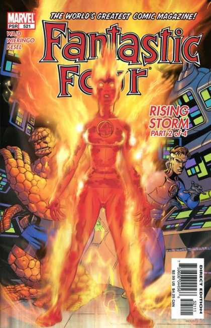 Fantastic Four 521 - Human Torch - Thing - Mike Wieringo