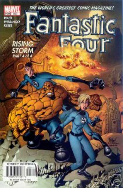 Fantastic Four 523 - Rising Storm - The Worlds Greatest Comic Magazine - Direct Edition - Waid - Kesel - Mike Wieringo