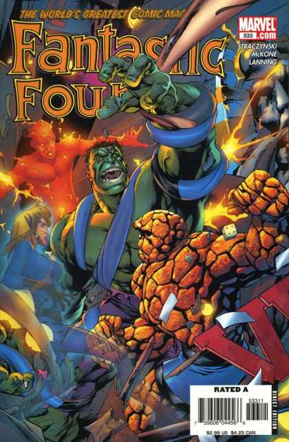 Fantastic Four 533 - Marvel - Straczynski - Mckone - Lanning - Human Torch - Mike McKone
