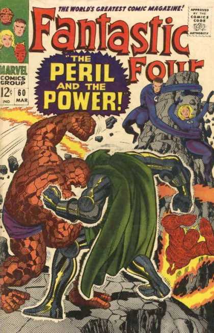 Fantastic Four 60 - Doctor Doom - Thing - Human Torch - Jack Kirby