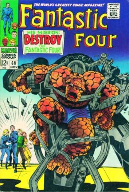 Fantastic Four 68 - Thing - Jack Kirby