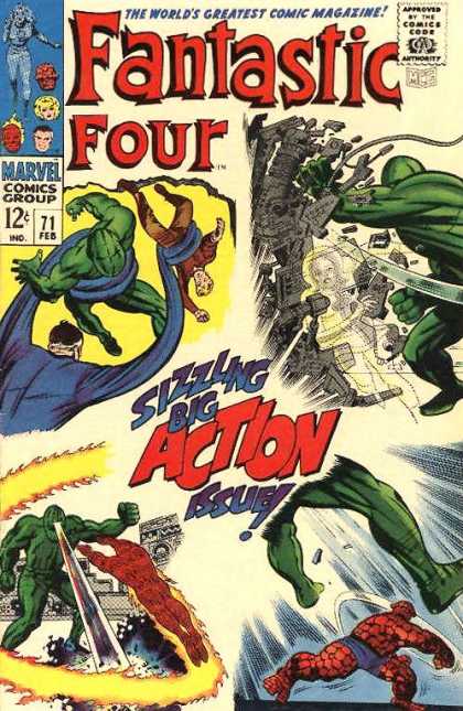Fantastic Four 71 - Marvel - Marvel Comics - Comics - Fantastic - Fight - Jack Kirby