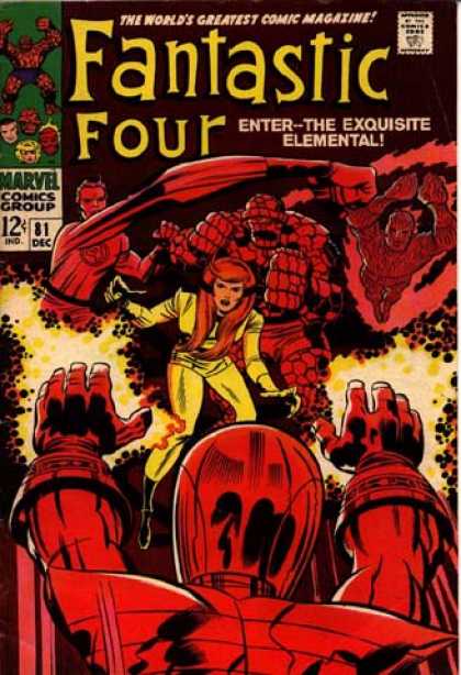 Fantastic Four 81 - Red - Jack Kirby