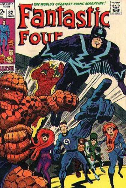Fantastic Four 82 - Thing - Human Torch - Mr Fantastic - Superheros - Monster - Jack Kirby