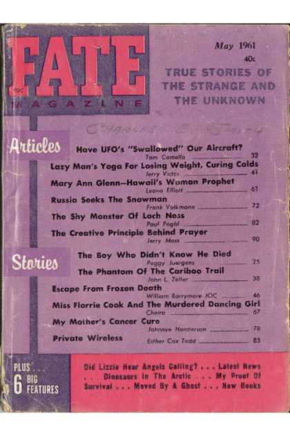 Fate - May 1961