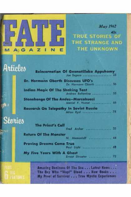 Fate - May 1962