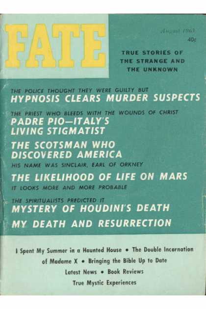 Fate - August 1963