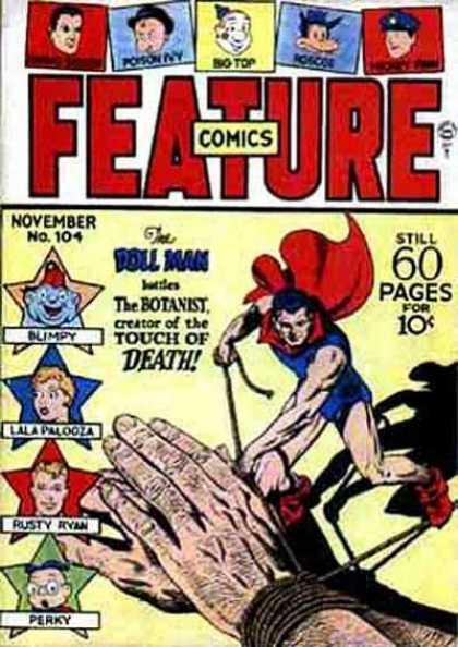 Feature Comics 104 - Big Top - Poison Ivy - Doll Man - Blimpy - Touch Of Death