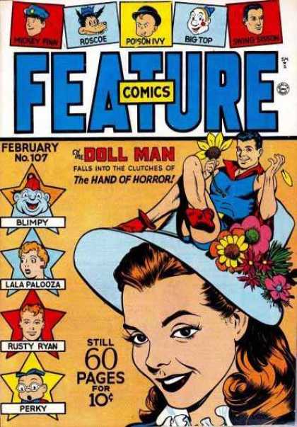 Feature Comics 107 - Doll Man - Blimpy - Roscoe - Big Top - Poison Ivy