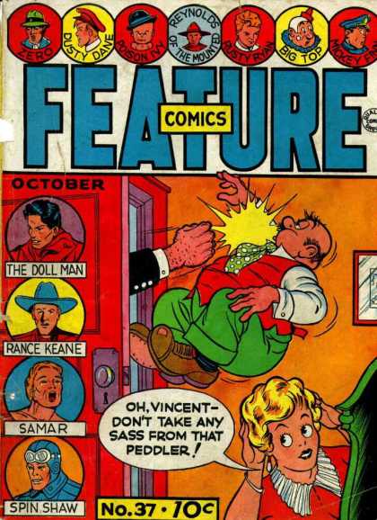 Feature Comics 37 - Dusty Dane - Punch - Woman - October - No37