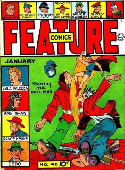 Feature Comics 40 - Mickey Finn - Poison Ivy - Bruce Blackburn - Doll Man - January