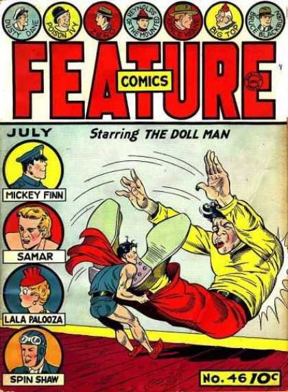 Feature Comics 46 - Mickey Finn - The Doll Man - Samar - Lala Palooza - Spin Shaw