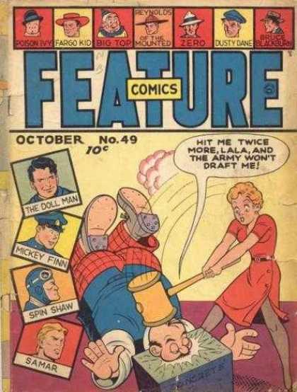 Feature Comics 49 - Feature - Hammer - The Doll Man - Reynolds Of The Mounted - October No49