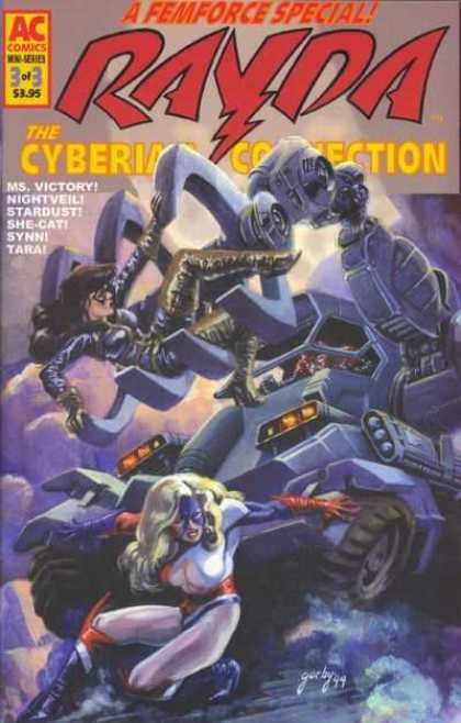 Femforce: Cyberian Connection 3 - Ac Comics - 3 Of 3 395 - Ms Victory - Nightveil - Starbust