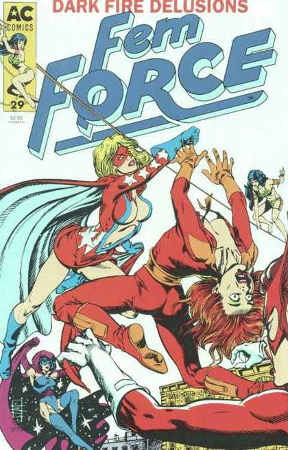 Femforce 29 - Women - Trouble - Fight - Fly - Punch