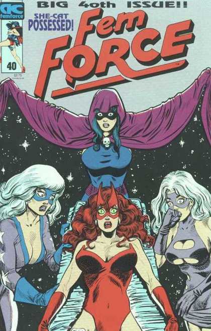 Femforce 40 - Fem Force - She-cat Possessed - 40th Issue - Four Women - Superwomen - Dick Ayers, Mark Heike
