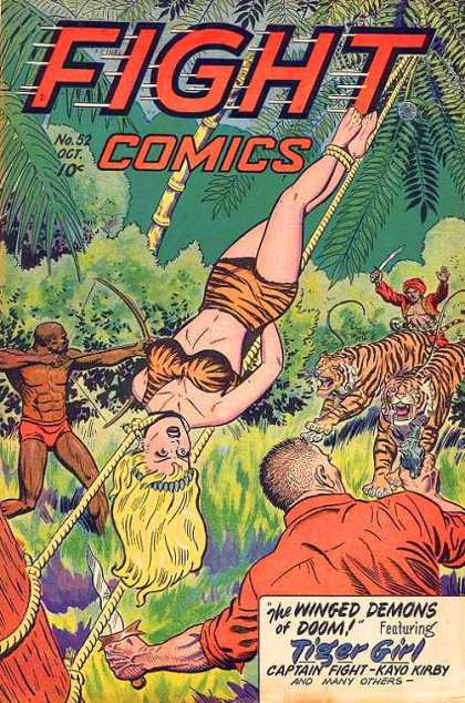 Fight Comics 52 - No52 - Oct - Rope - Trees - Tiger