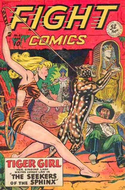Fight Comics 61 - Tiger Girl - The Seekers Of The Sphinx - Mummy - Singing Lash - Congo